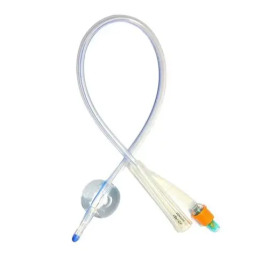 Катетер Фолея (Фолисил) двухходовой, мужской тип прямой силикон ch22 15мл 41см АА6122