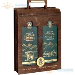 Подарочный набор бальзамов "Горная Сибирь премиум" (премиум пантовый, мужской 250мл)
