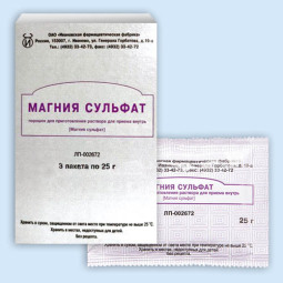 Магния сульфат пор. д/р-ра 25г