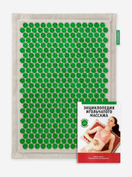 Иппликатор Кузнецова тибетский на мягкой подложке 12х22см (зеленый)