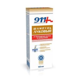 911 шампунь луковый от выпадения волос и облысения с красным перцем 150мл
