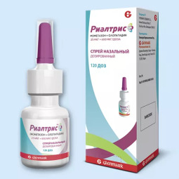 Риалтрис спрей наз. доз. 25мкг+600мкг/доза 120доз №1
