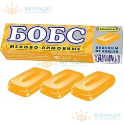 Леденцы Бобс мед-лимон вит С №10 35г.